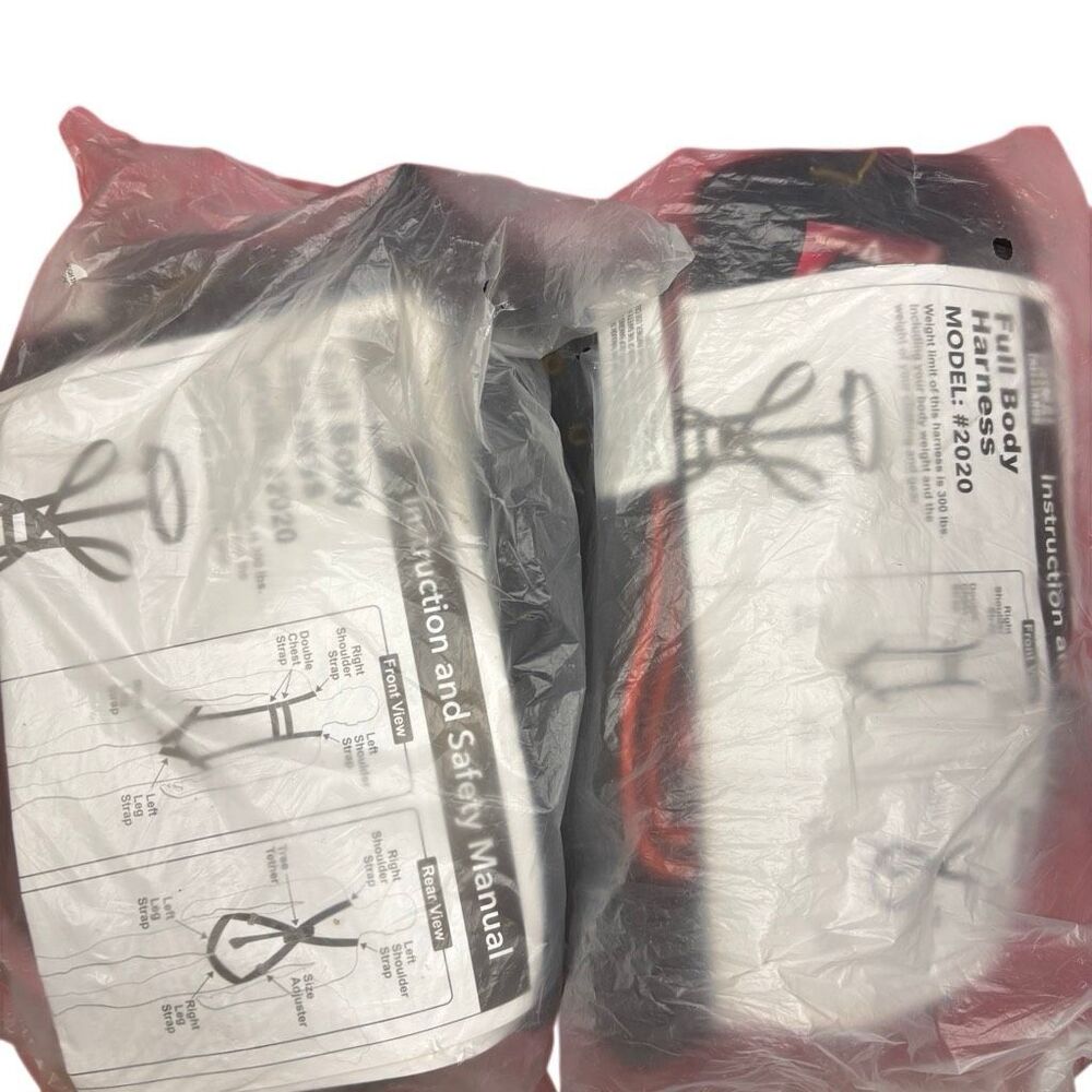 Pair of New Primal Treestands Full Body Hunting Harnesses Model #2020